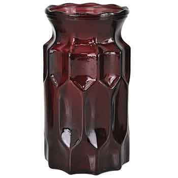 8" Cranberry Peri Glass Vase