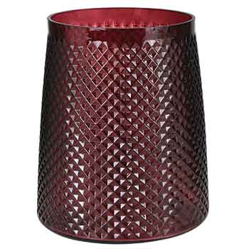 7.25" Cranberry Brenda Glass Vase