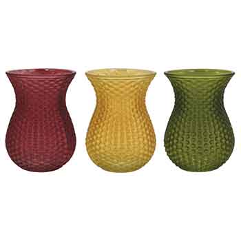 Assorted Frosted Fall Kendra Vase 7.5"