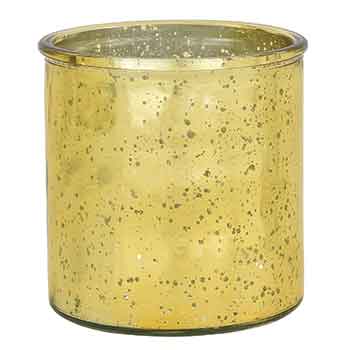 4.75" Round Gold Mach Glass Cylinder