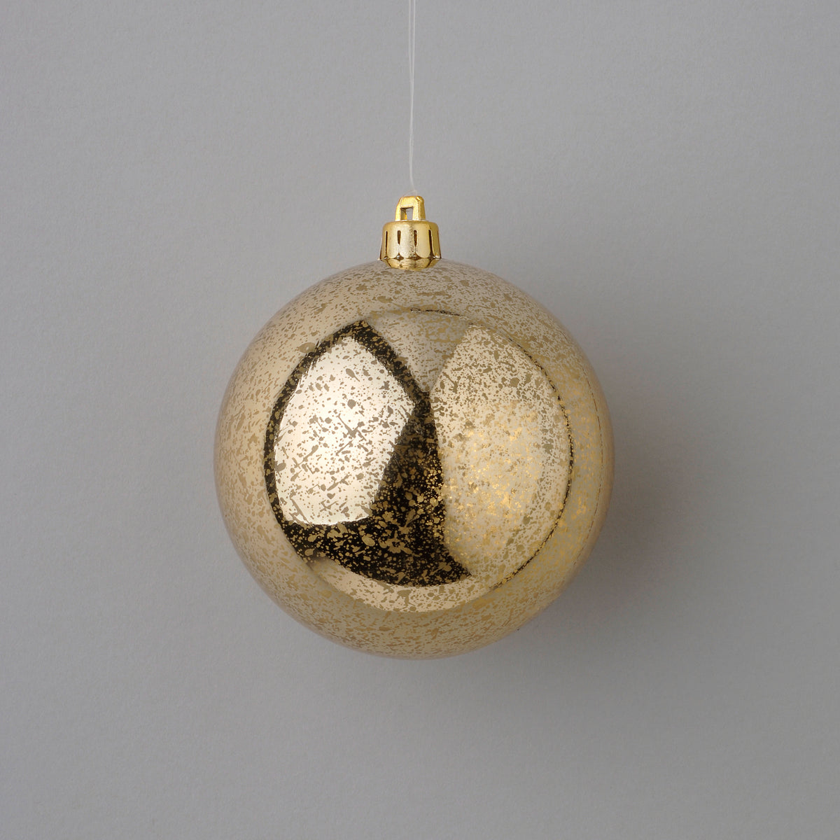 100MM Shiny Champagne Gold Mercury Ball Ornament
