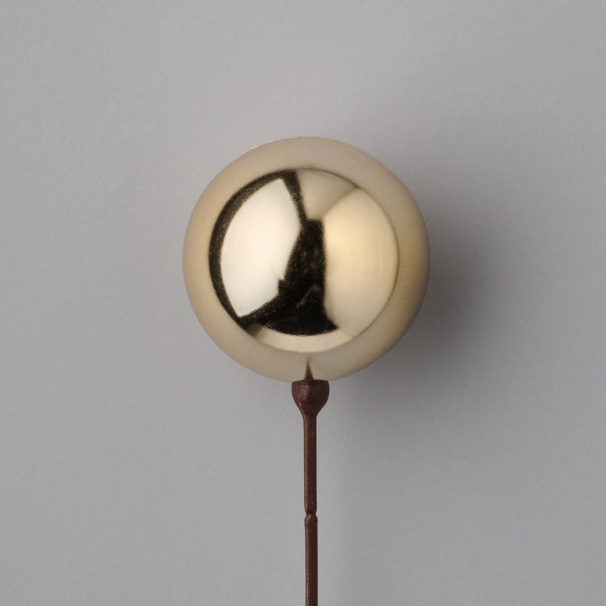 80 MM Ball Pick Shiny Gold 18"
