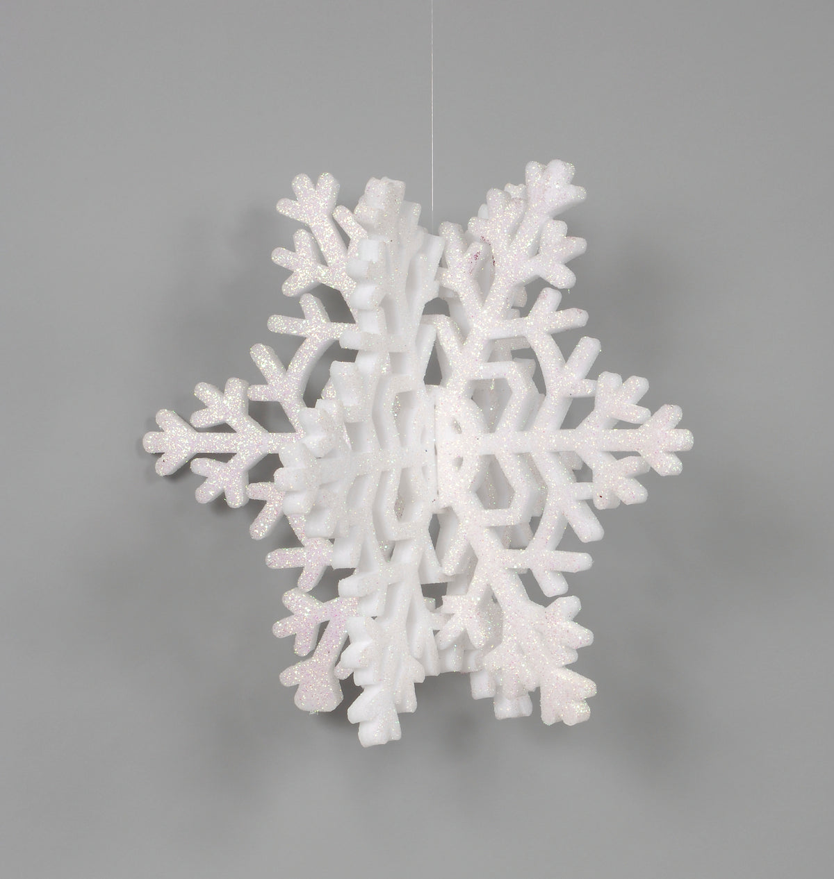21.5" SNOWFLAKE ORN W/GLIT H58809