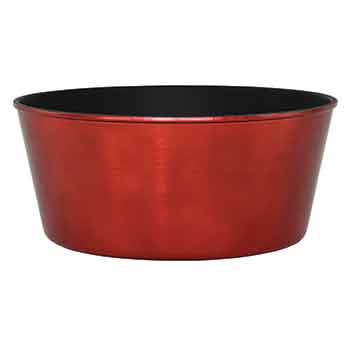 SO-9" BRUSH RED PLSTC D-GARDEN