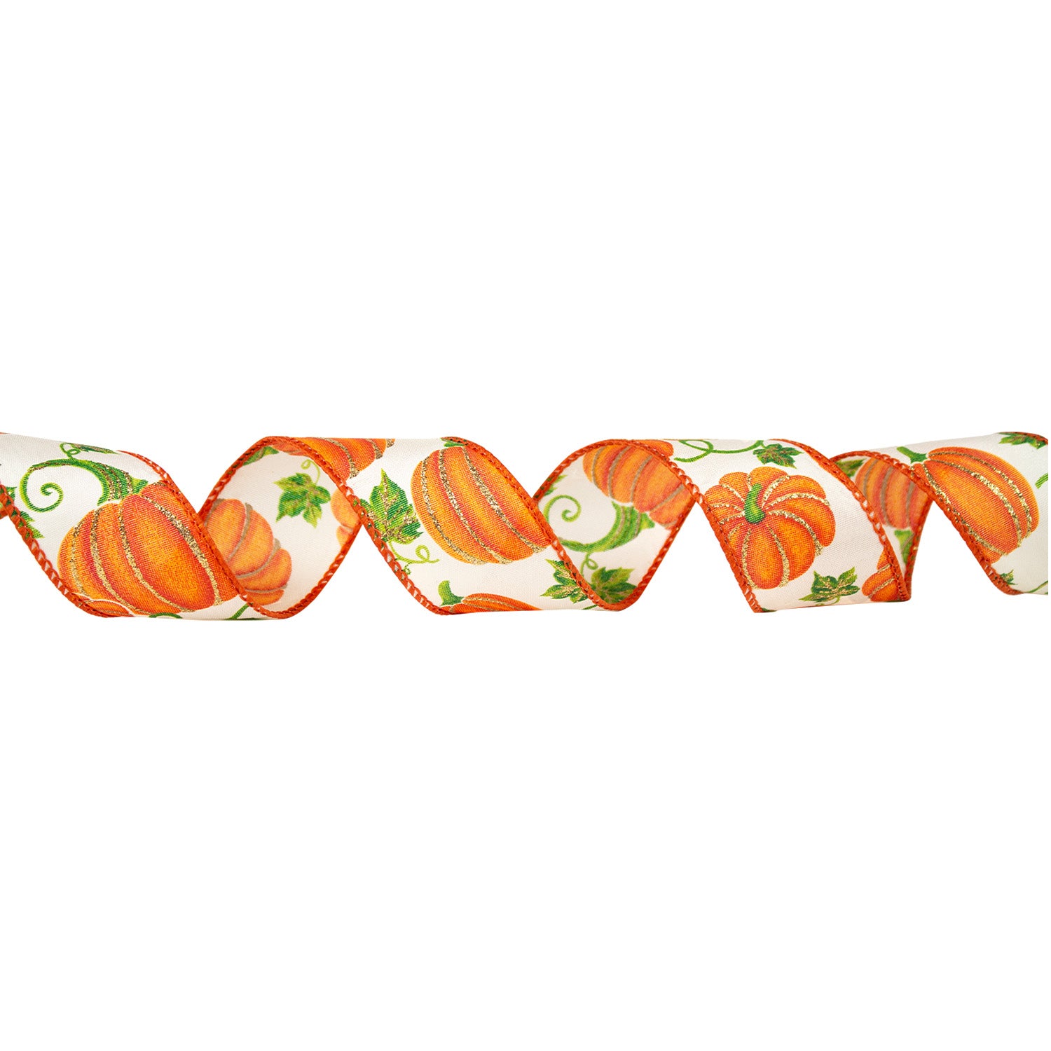 #9 Pumpkin Wired Ribbon, 50-Yards