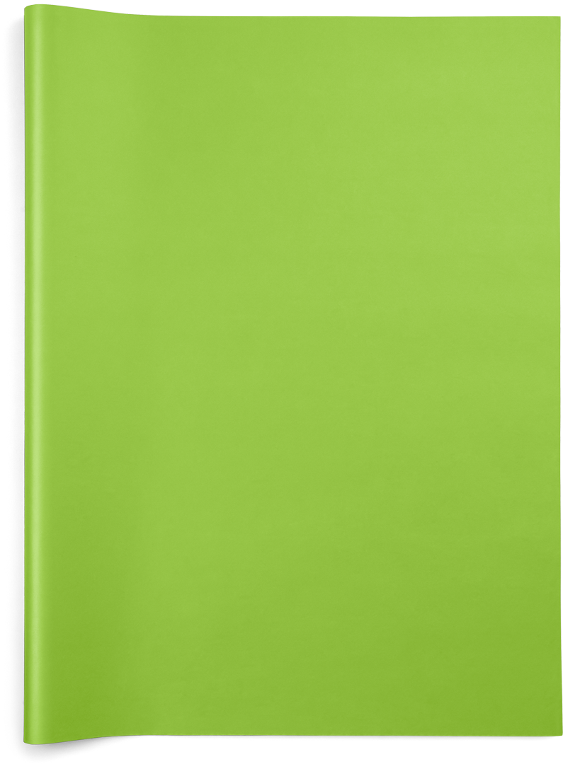 24 x 36" Citrus Green Kraft Waxed Tissue, 400-Sheets