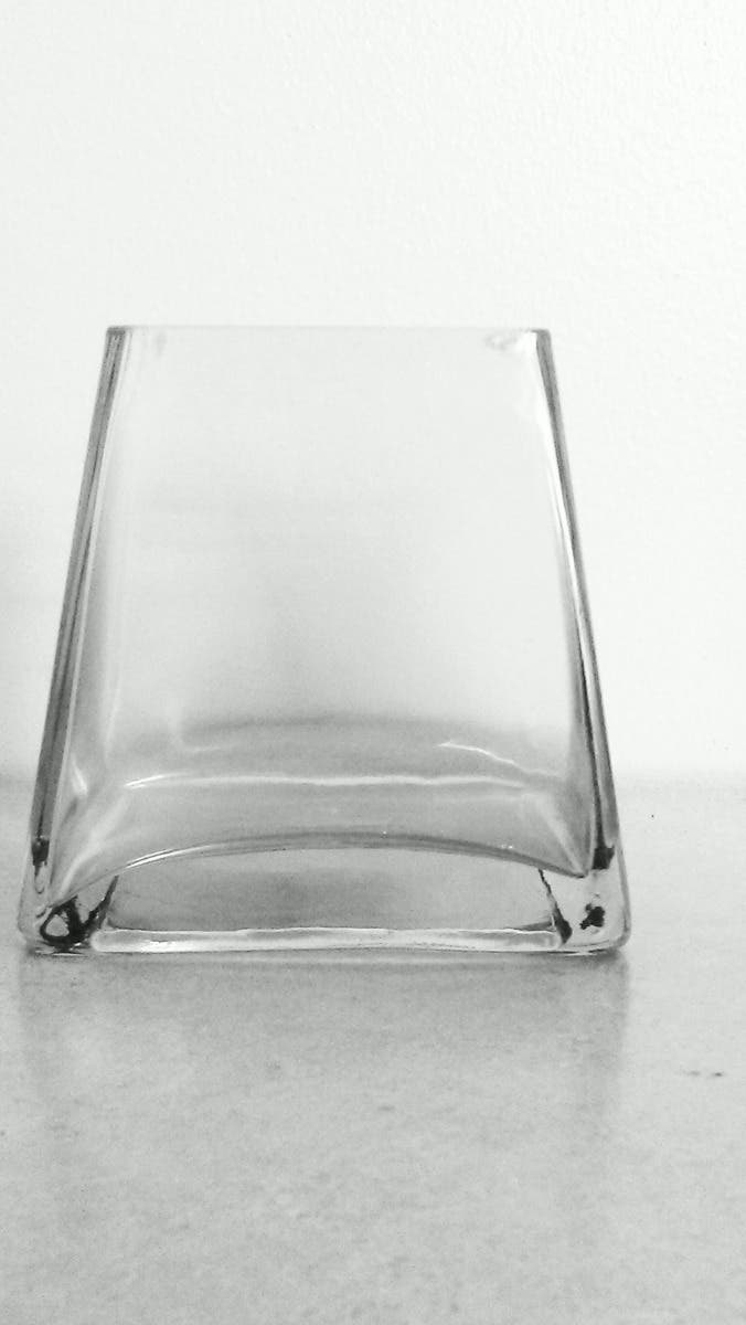 4 x 5 Clear Glass Taper Vase