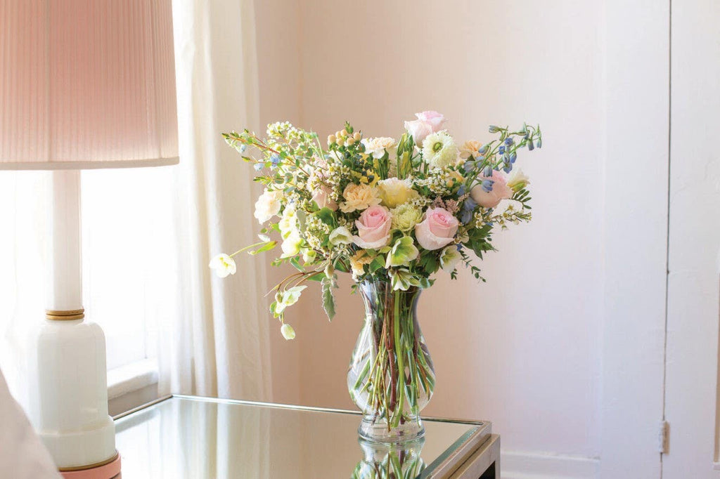 10.625 Clear Glass Bella Vases, 6-Case