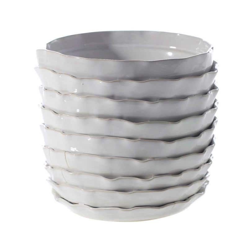 7.5 x 7 White Artsi Vase, 6-Case