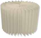 Ivory Accordion Stand Cylinder 11.8 x 7.9