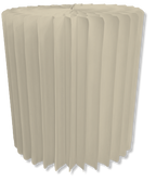 Ivory Accordion Stand Cylinder 11.8 x 15.75