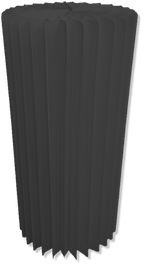 Black Accordion Stand Cylinder 11.8 x 23.6