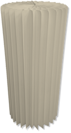 Ivory Accordion Stand Cylinder 11.8 x 23.6