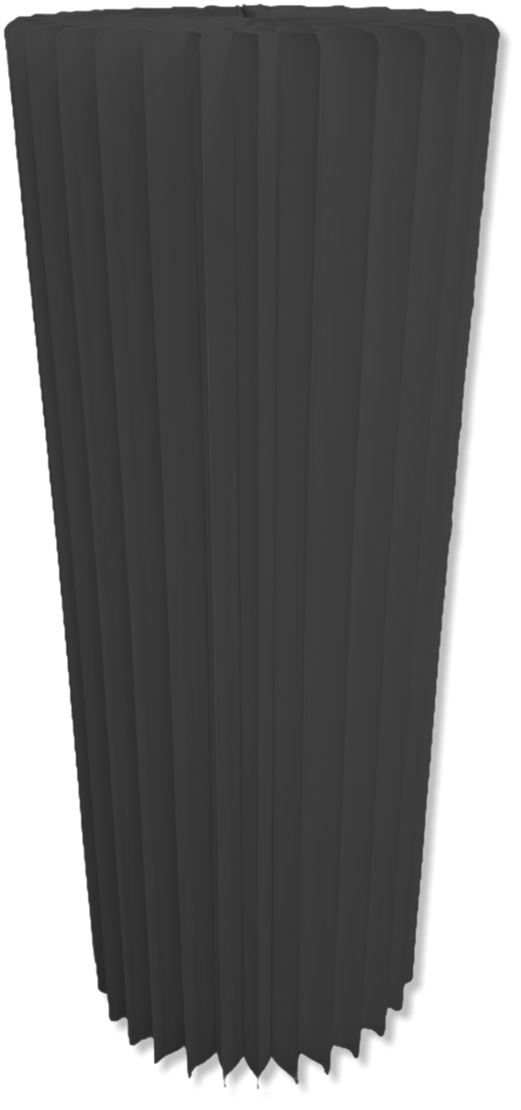 Black Accordion Stand Cylinder 11.8 x 31.5