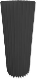 Black Accordion Stand Cylinder 11.8 x 31.5