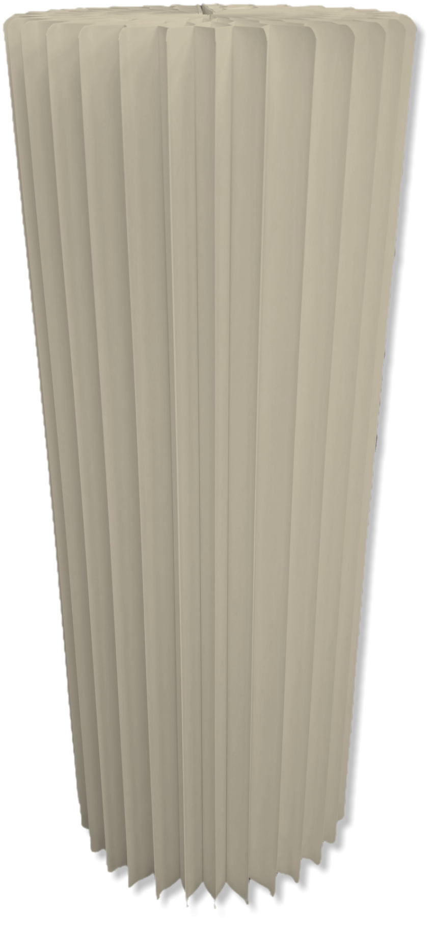 Ivory Accordion Stand Cylinder 11.8 x 31.5