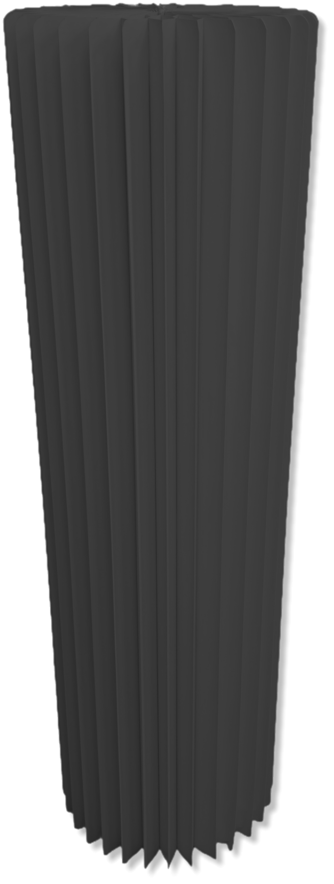 Black Accordion Stand Cylinder 11.8 x 39.3