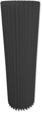 Black Accordion Stand Cylinder 11.8 x 39.3