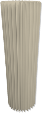Ivory Accordion Stand Cylinder 11.8 x 39.3