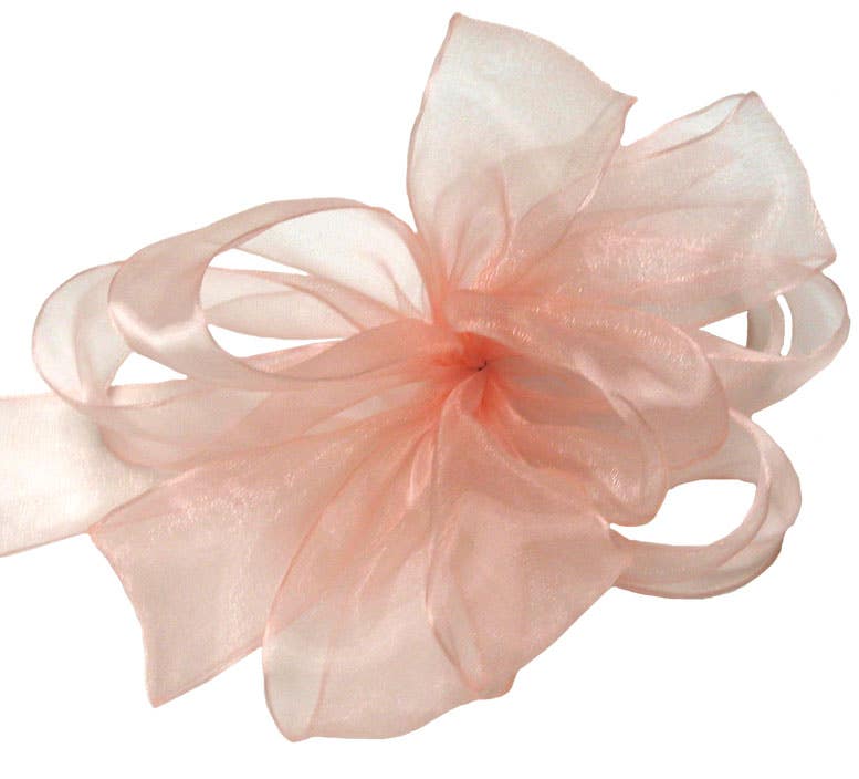 #9 Peach Sheer Ribbon, 100-Yards
