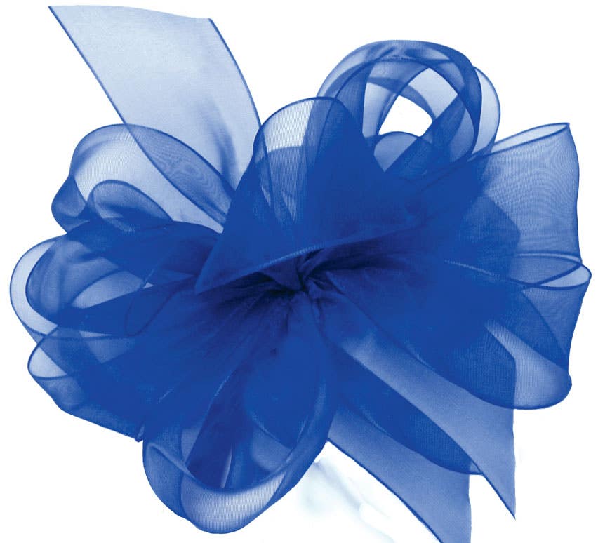 #9 Royal Blue Sheer Ribbon, 100-Yards