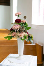 10 White Plastic Trinity Urn
