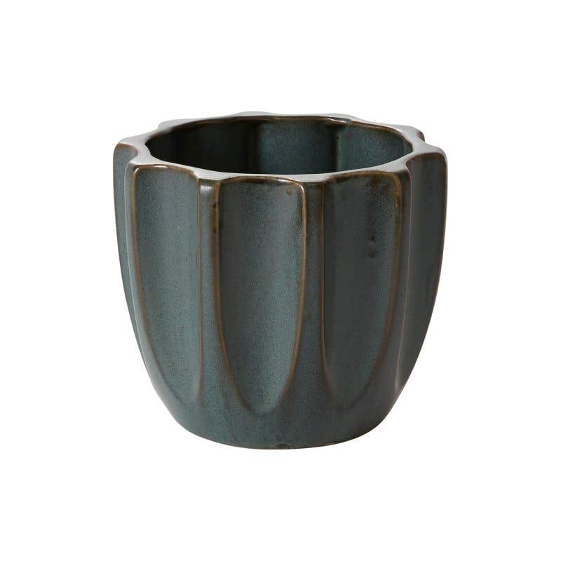 5.5x4.5 Green Beaumont Ceramic Pots, 18