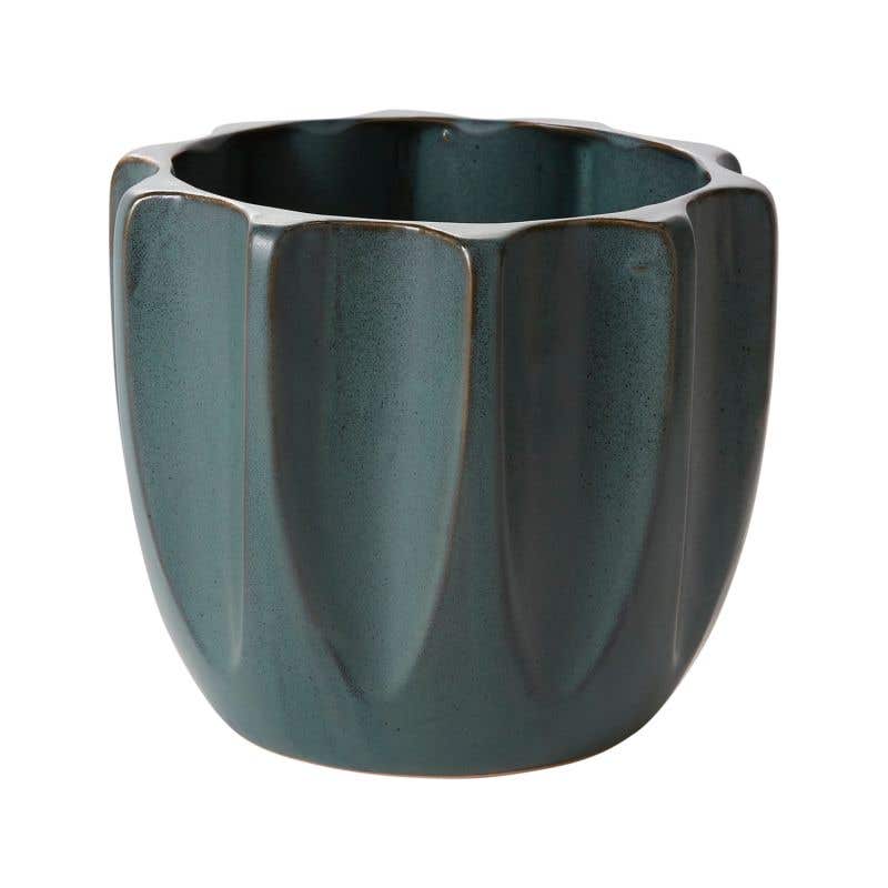 7.5x6.5 Green Beaumont Ceramic Pots, 8