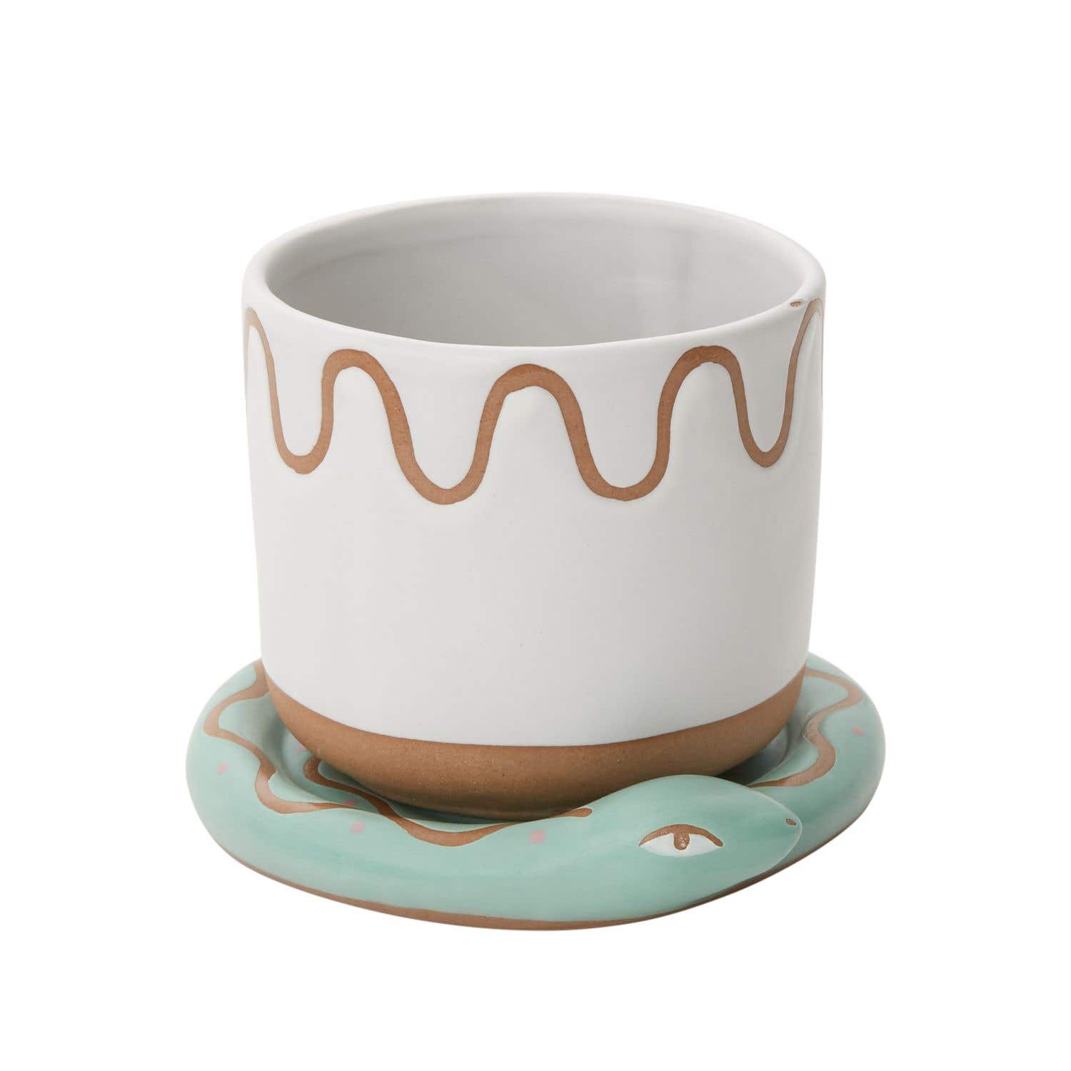 5.5x4.25 White Bindi Pot, 24-Case