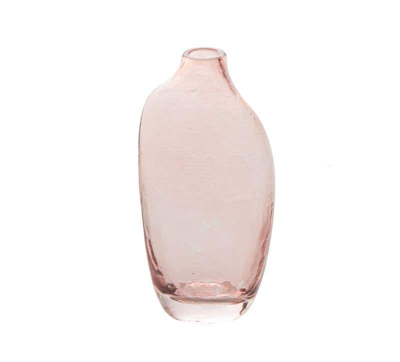 2x5.75 Pink Brielle Glass Budvases, 48
