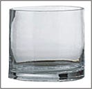 4 x 4 Clear Glass Cylinder