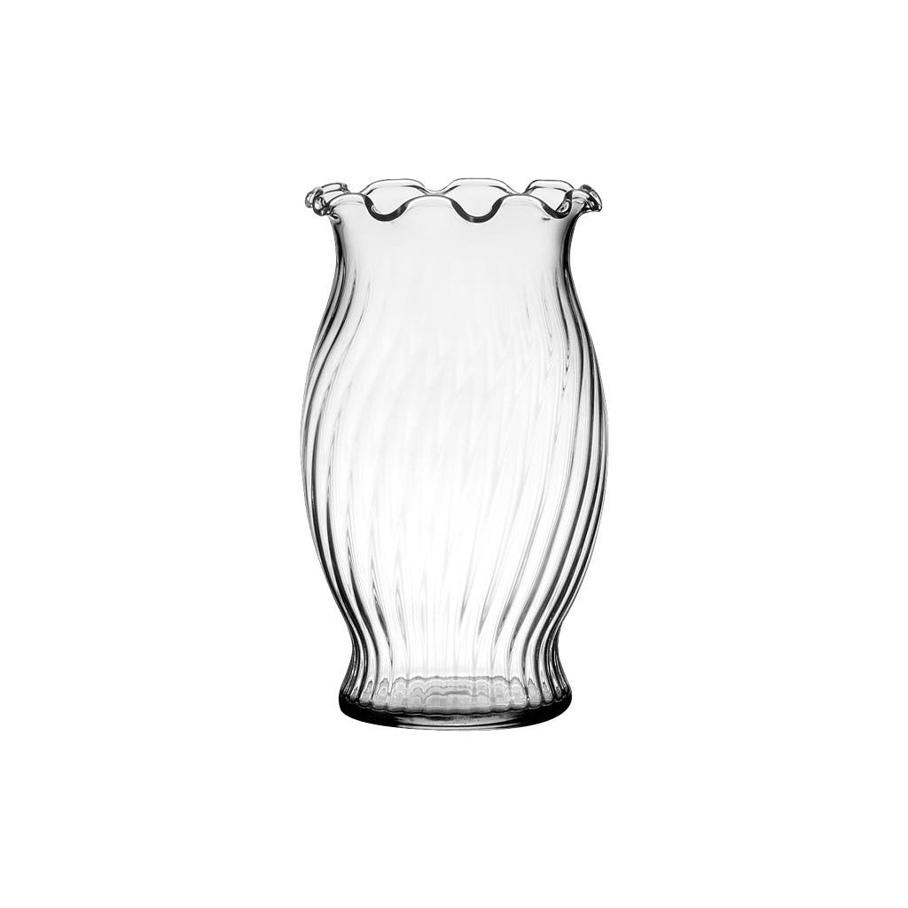 6.625 Clear Fluted Vases, 24-Case