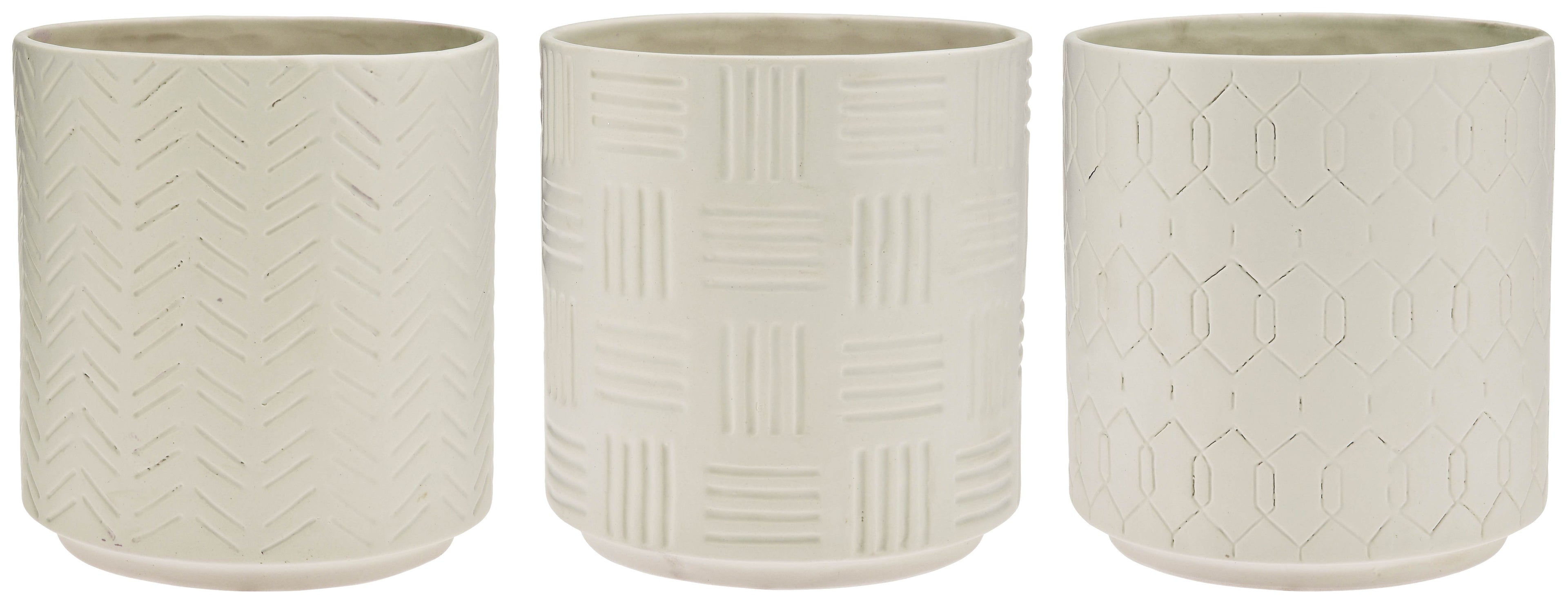 6.5 Assorted Ceramic Glazed Round Pots