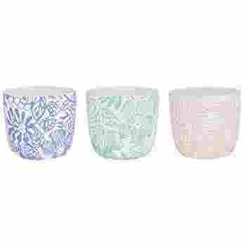4.5 Assorted Floral Pattern Ceramic Pot