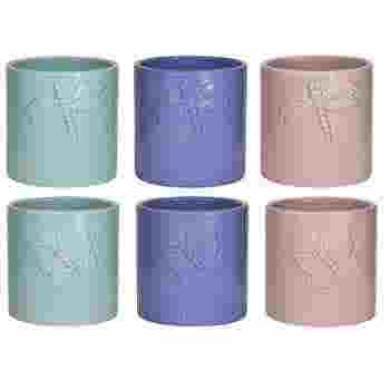4 Butterfly & Dragonfly Ceramic Pot