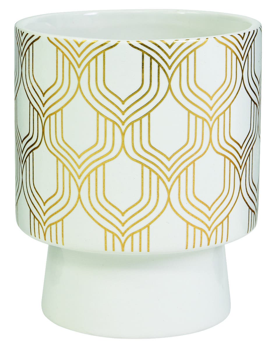6.5 Gold Design Ceramic Pot