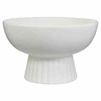 6.25 Matte White Ceramic Pedestal