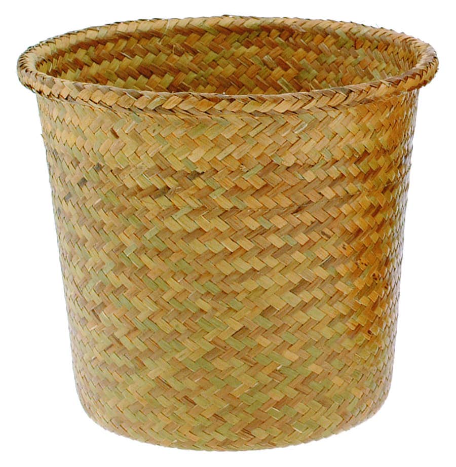 10  Round Straw Pot Cover with Liner