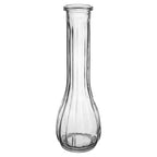 8.5 Clear Glass Swirl Bud Vases,48-Case