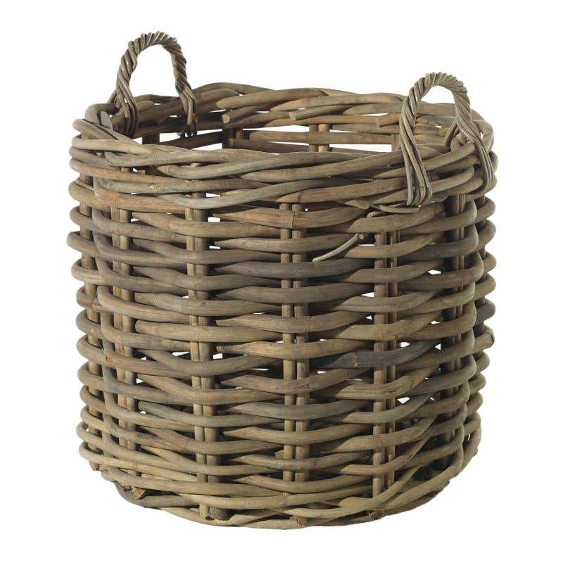 27 x 25.5 Rustic Cabana Wood Basket