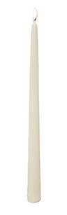 12 Wrapped Ivory Taper Candles, 12-Box