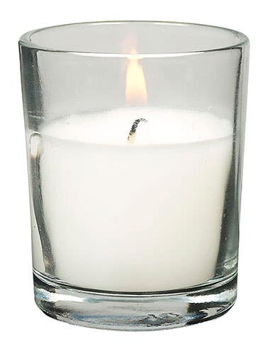10-Hour Votive Ivory Candles, 25-Box