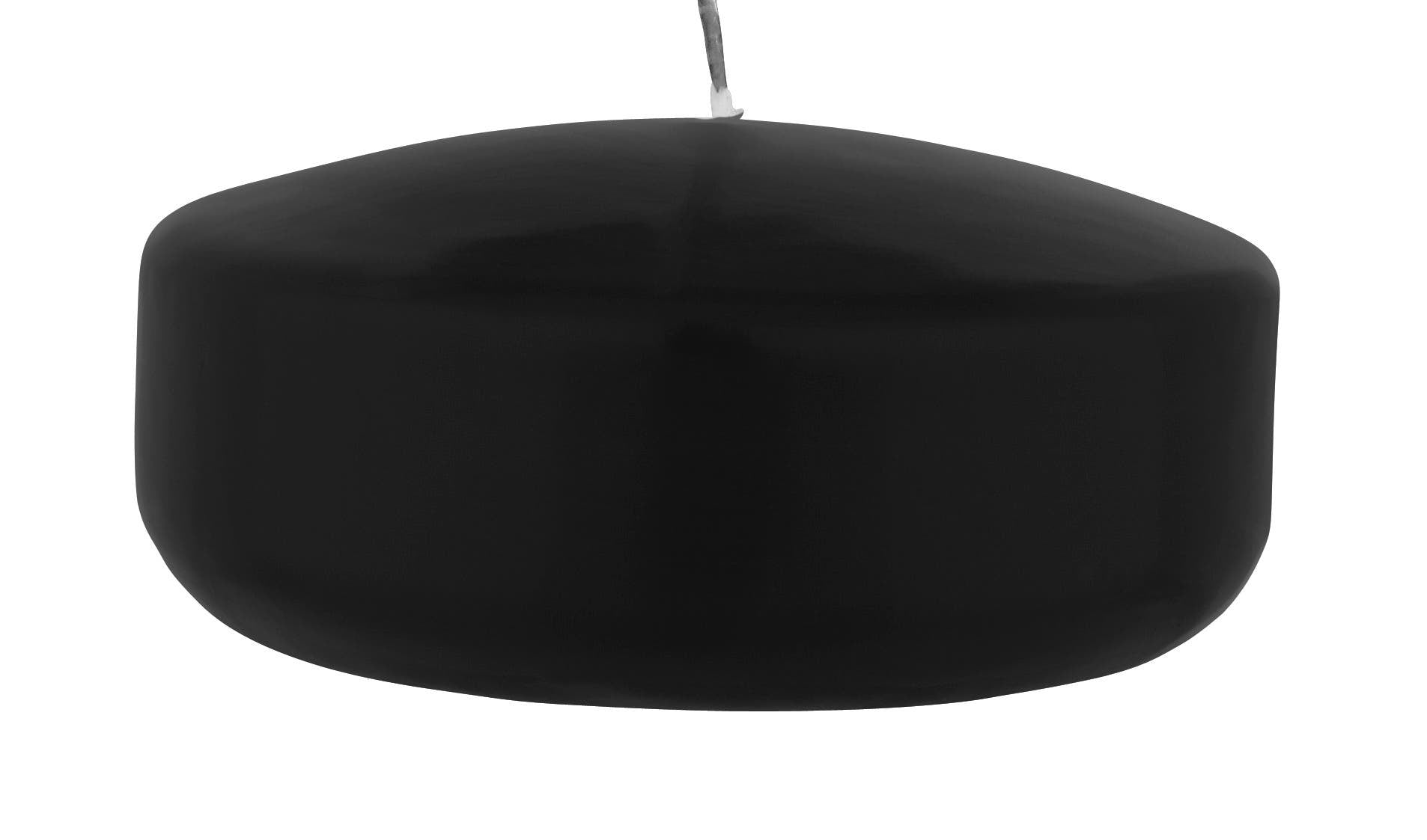 3 Wrapped Black Floating Disk Candle