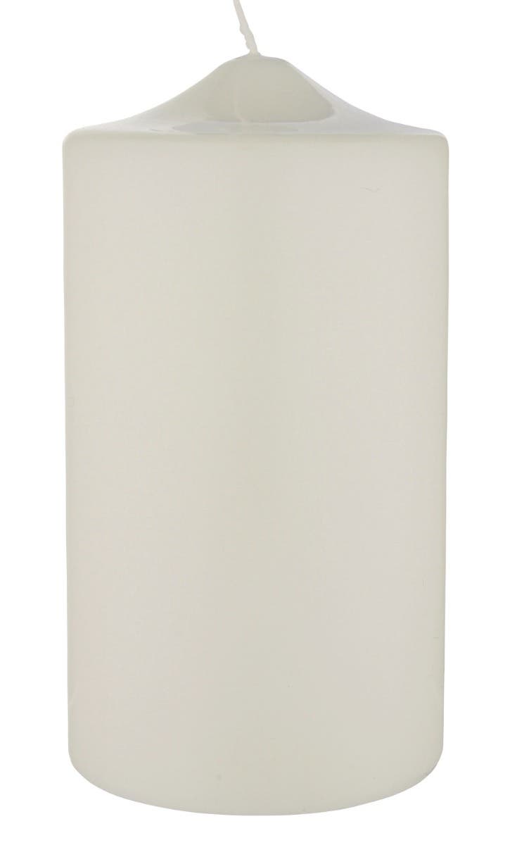 2 x 6 Wrapped White Pillar Candle