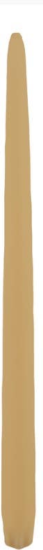 12 Wrapped Spice Gold Taper Candles