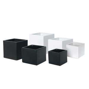 3 x 3 Satin Black Ceramic Cube