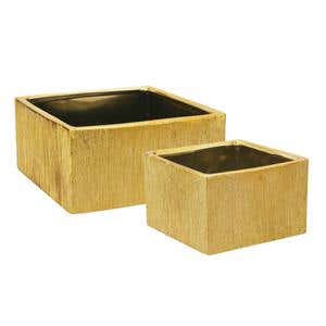 8 x 4 Gold Etched Ceramic Cube