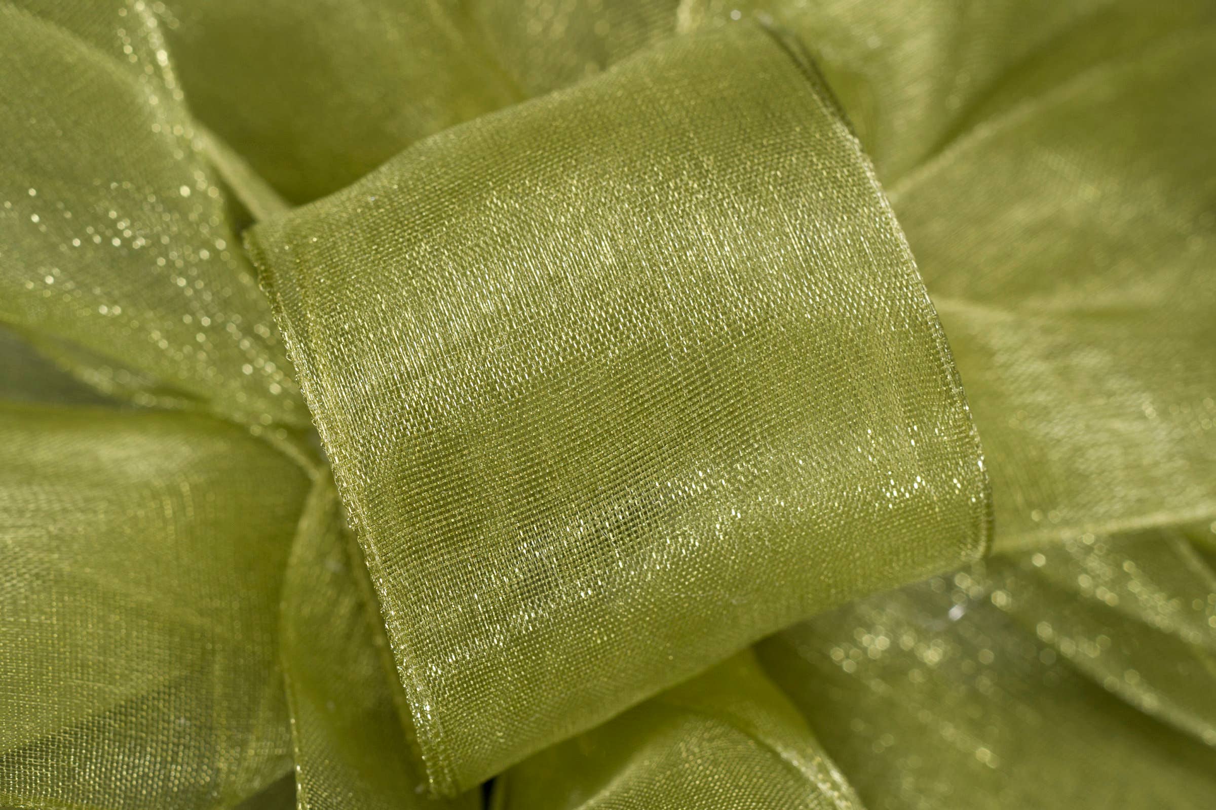 #9 Green Chiffon Ribbon, 100-Yds