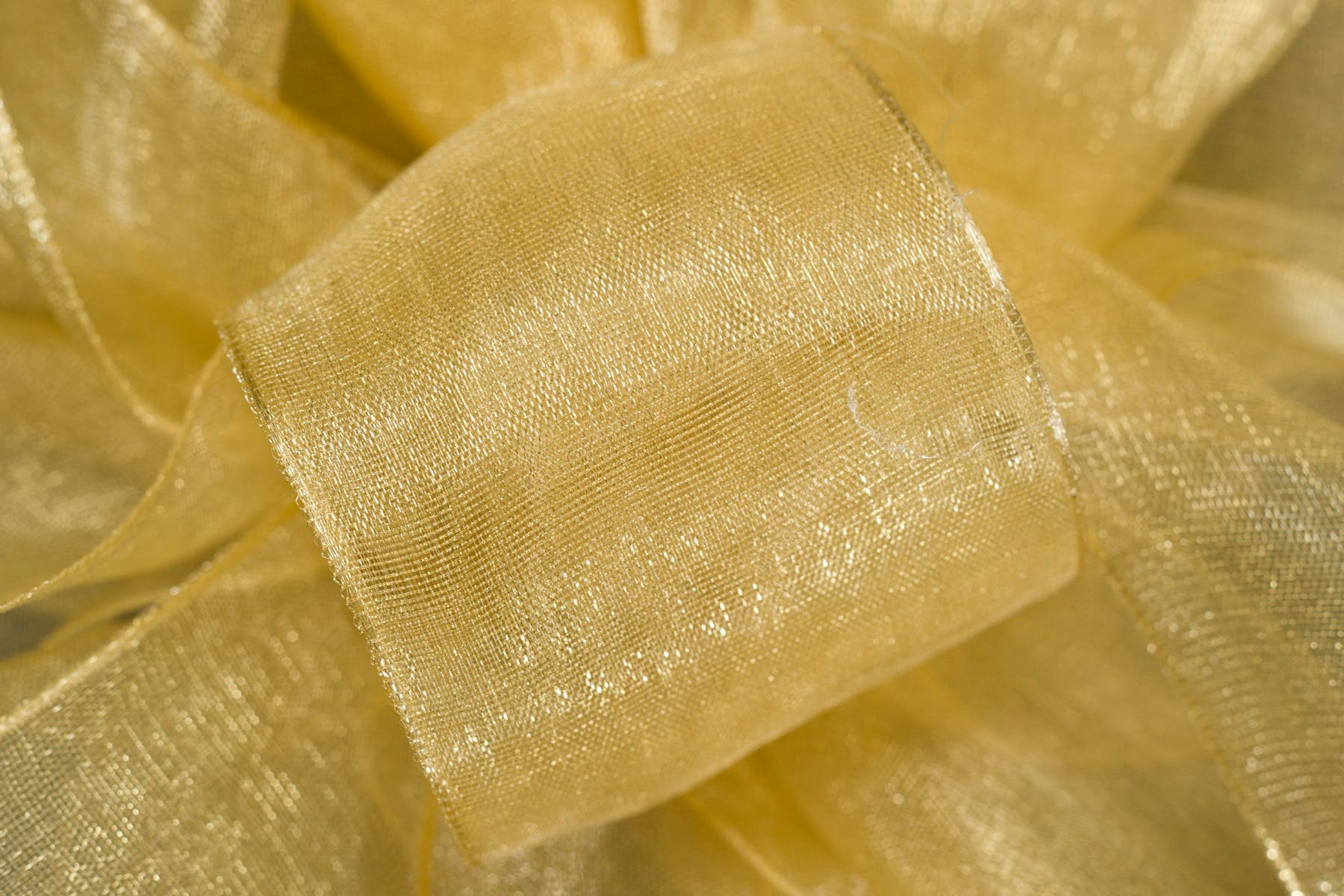 #9 Gold Chiffon Ribbon, 100-Yards