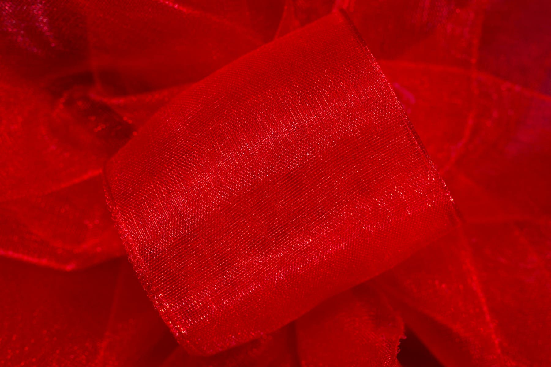 #3 Red Chiffon Ribbon, 100-Yards
